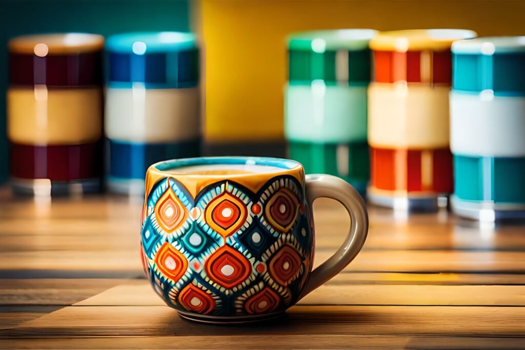 Ceramic coffee mugs