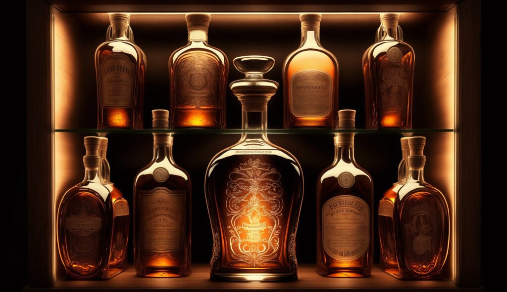 Collectible whisky bottles